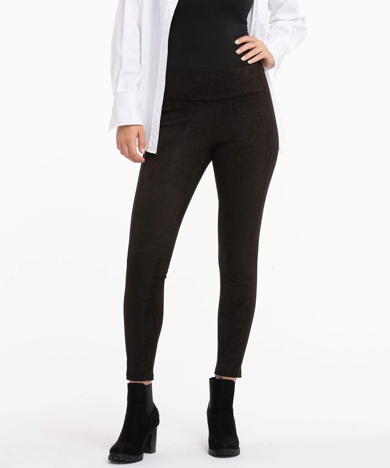Black Faux Suede Legging Rickis