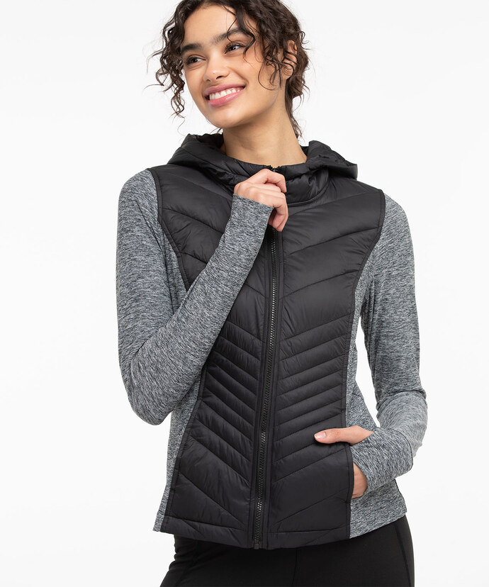 Quilted Athletic Jacket Image 6