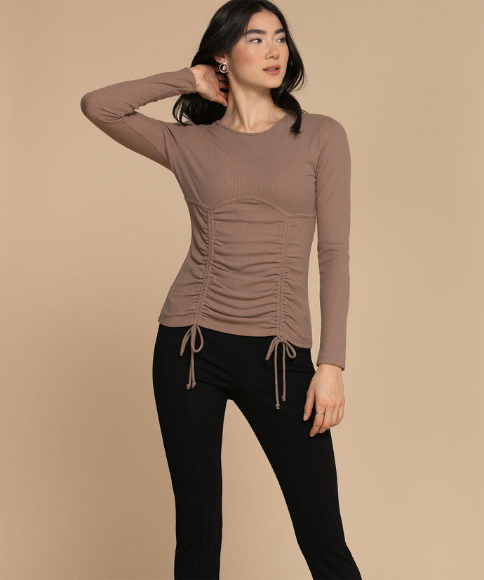 Luxology Scoop Top with Drawstring Image 5