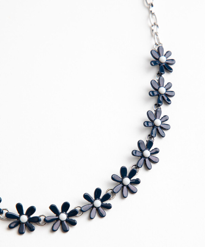 Blue Daisy Necklace Image 2