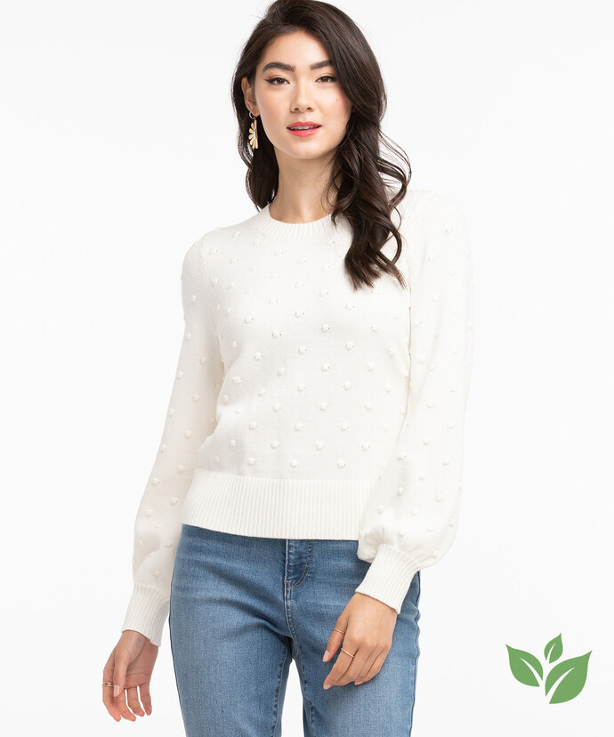 Eco-Friendly Pom Pom Sweater Image 1
