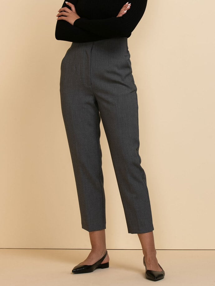 Cameron Carrot Leg Pant in Luxe Tailored Image 1