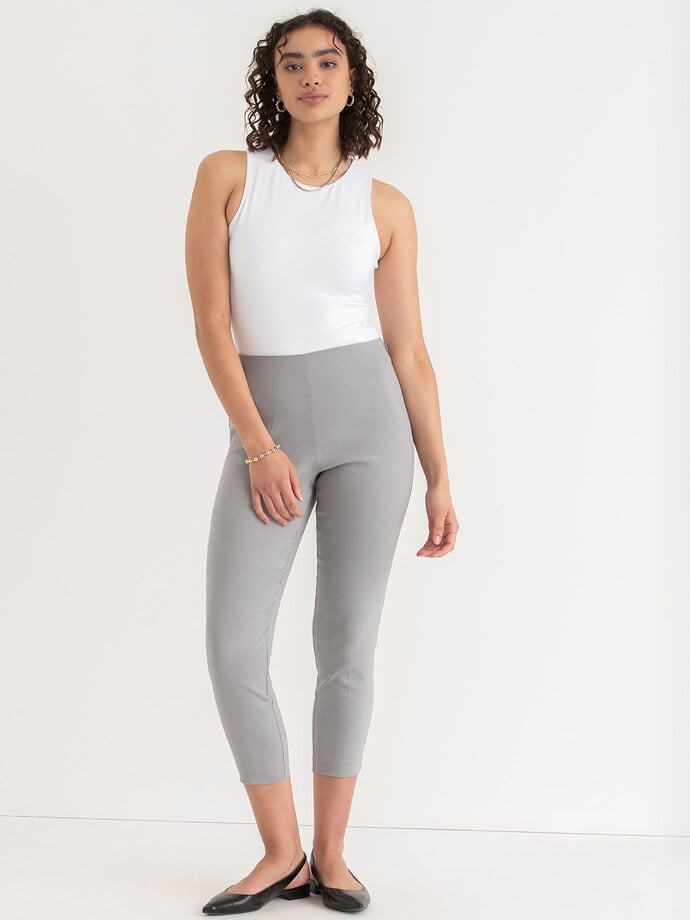 Audrey Skinny Crop Pant in Microtwill Image 5
