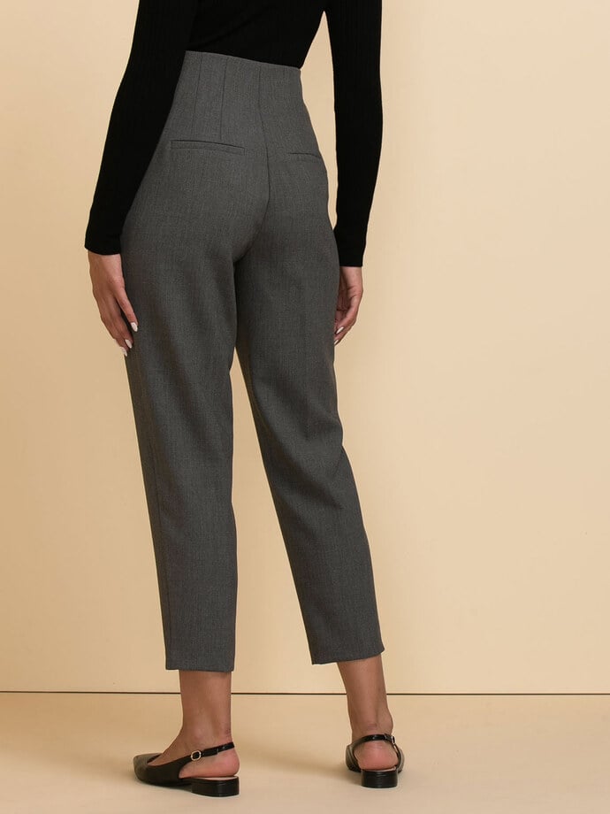 Cameron Carrot Leg Pant in Luxe Tailored Image 6