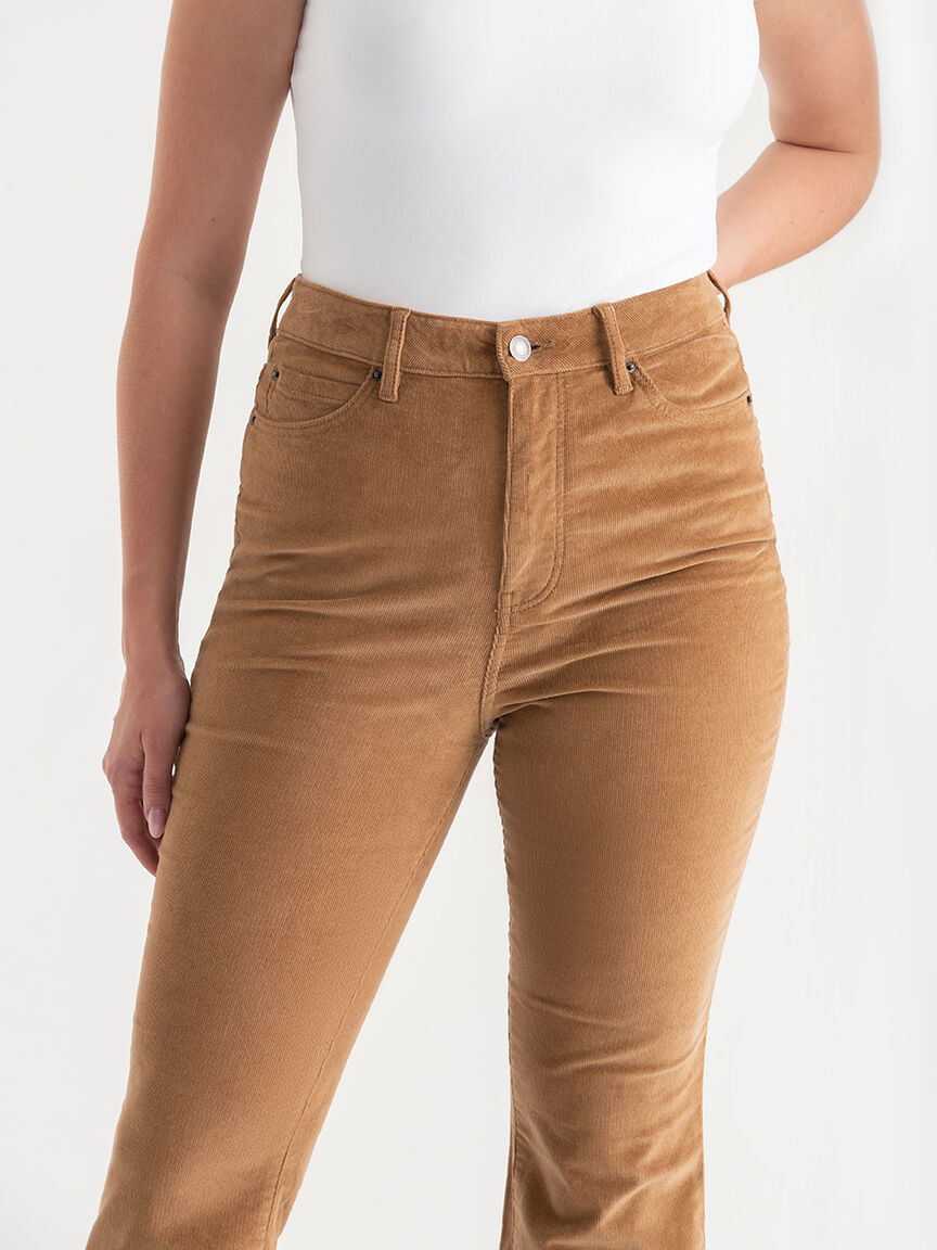 Flare leg corduroy pants shop