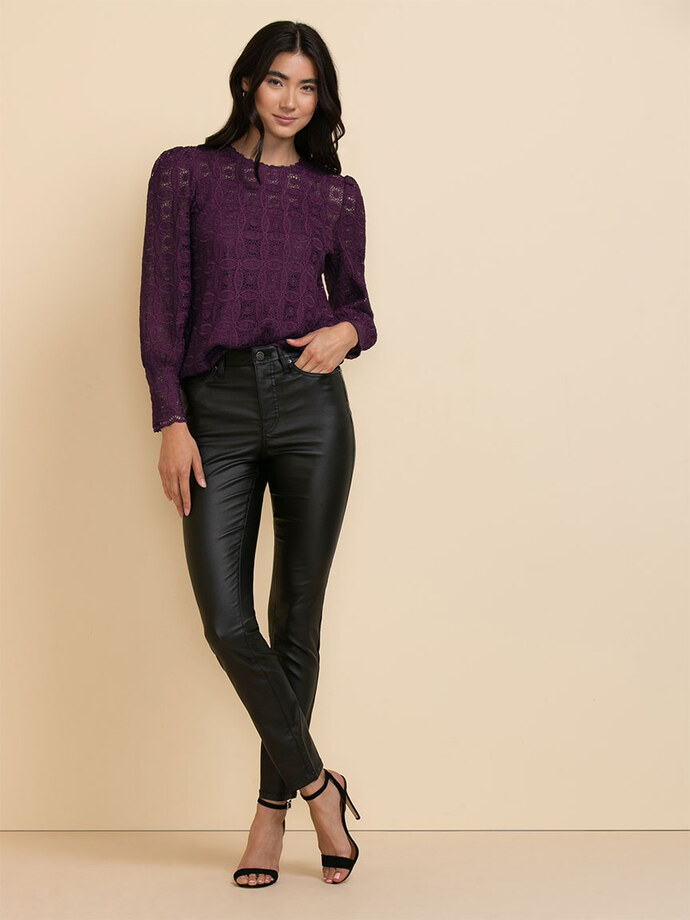 Puff Sleeve Lace Blouse Image 3