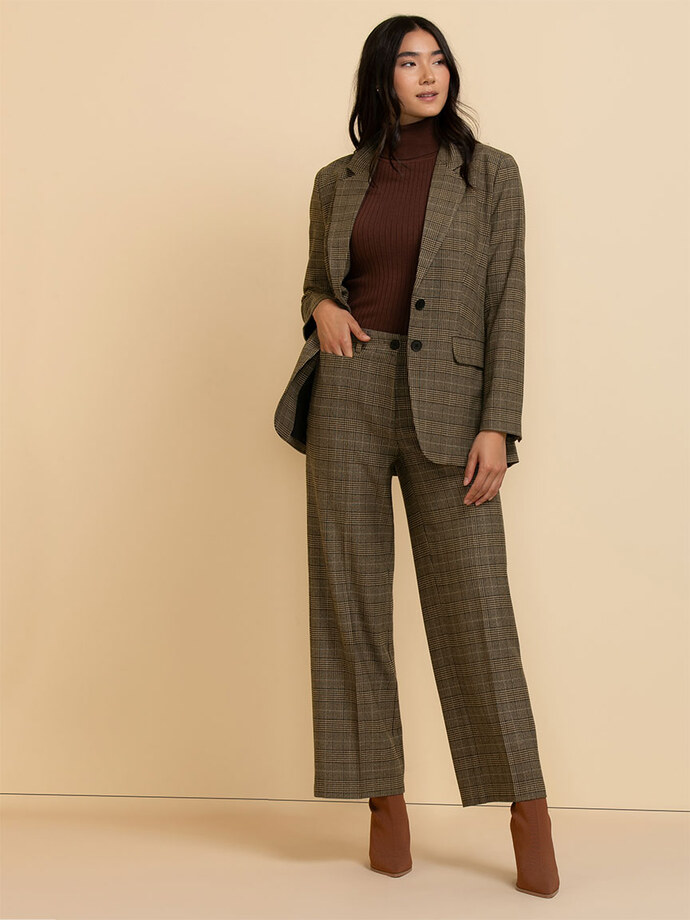 Maxwell Wide Leg Pant in Plaid Image 2