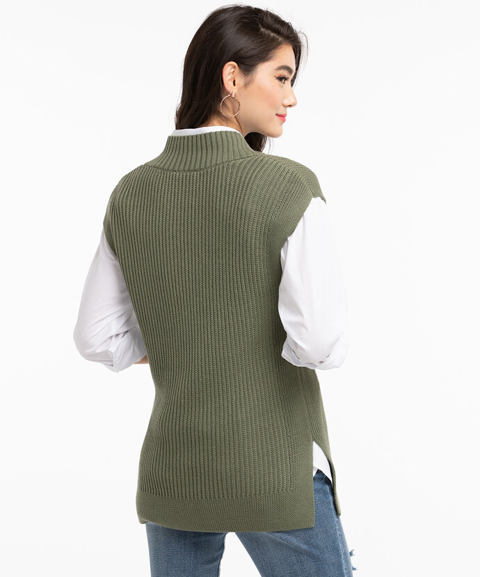 V-Neck Sweater Vest Image 5