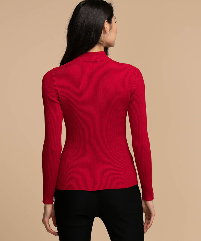Cut Out Neck Sweater Image 3