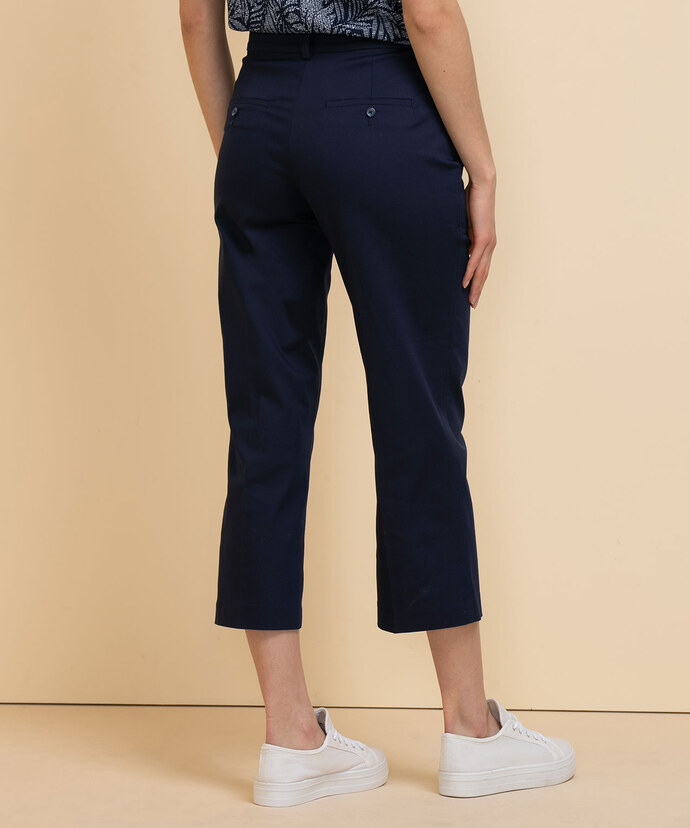 Cotton-Blend Cropped Trouser Image 5