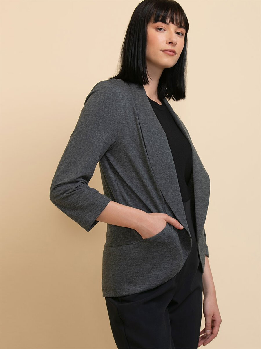 Terry Shawl Collar Cover-Up