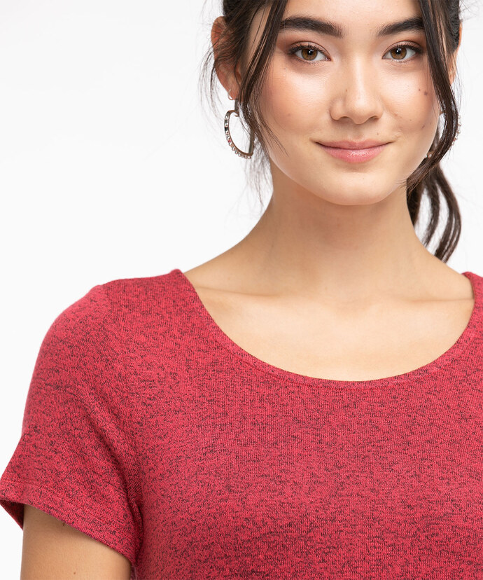 Side Ruched Hacci Tee Image 6