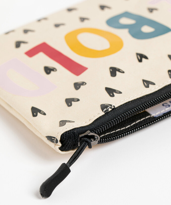 Printed Zipper Pouch Image 3