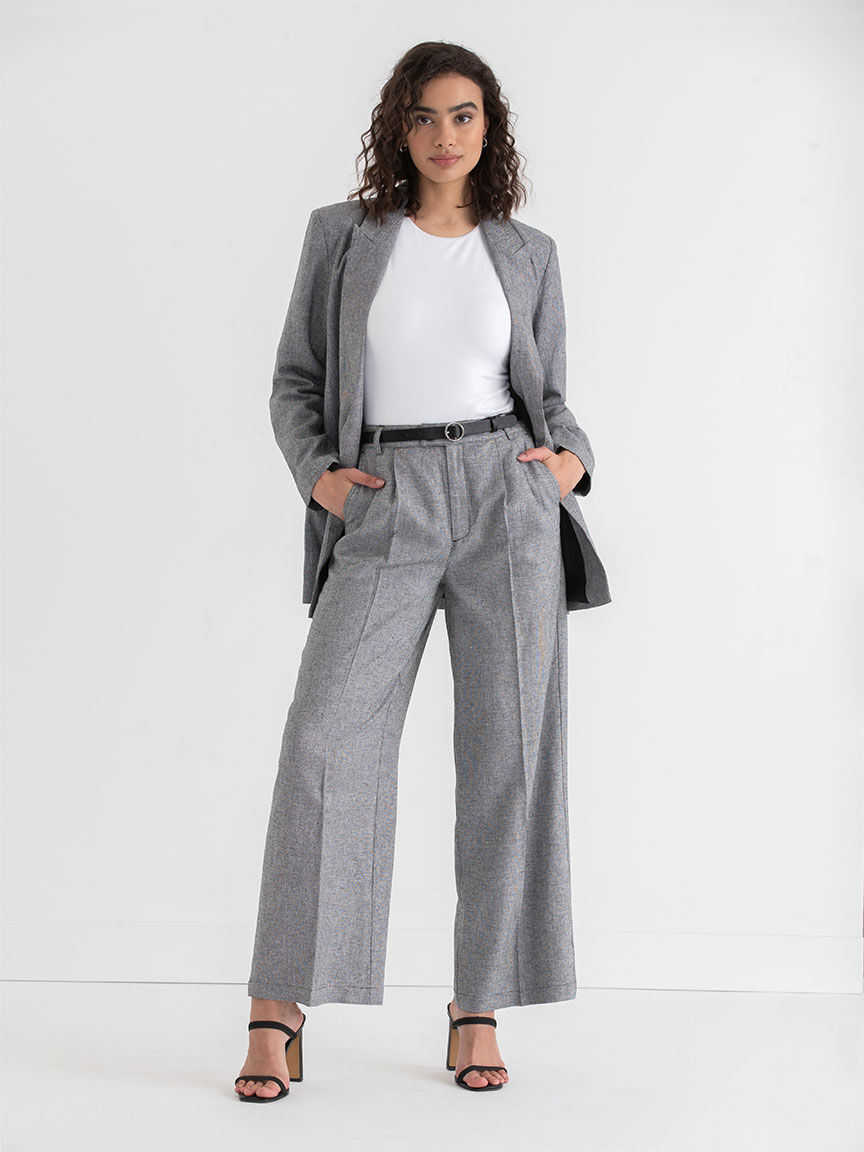 Linen Blend Wide Leg Pant Rickis