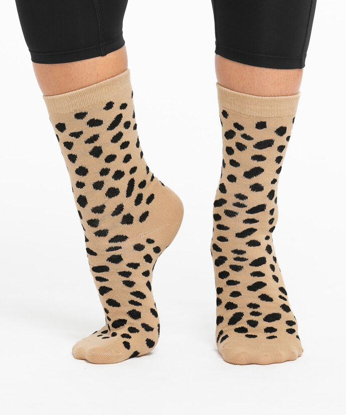 Leopard Print Socks Image 1