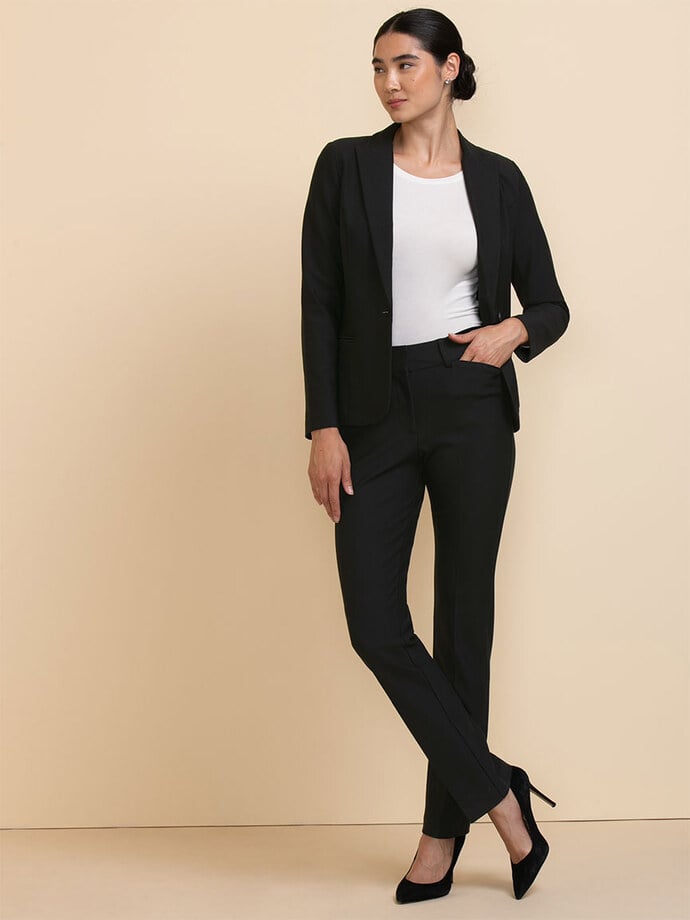 Oxford Classic Suit Blazer in Luxe Ponte  Image 3