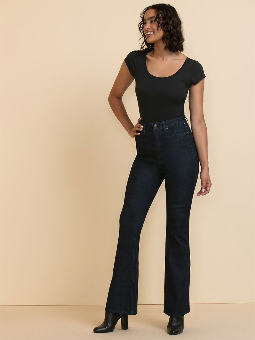 Nola Heart Embroidered Fit + Flare Jeans – Lea Clothing Co.
