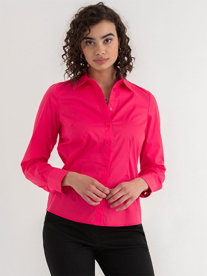 New Talia Fitted Collared Shirt	 Image 5