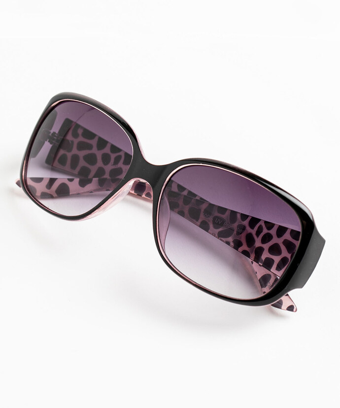 Purple Leopard Sunglasses Image 3