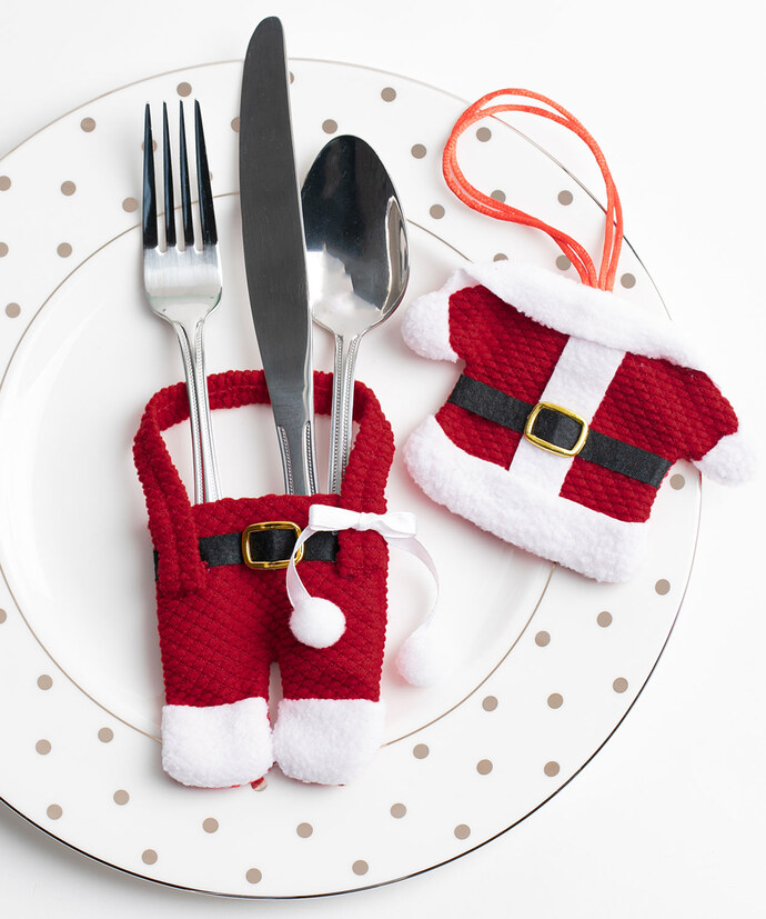 Santa Claus Cutlery Holder Image 3