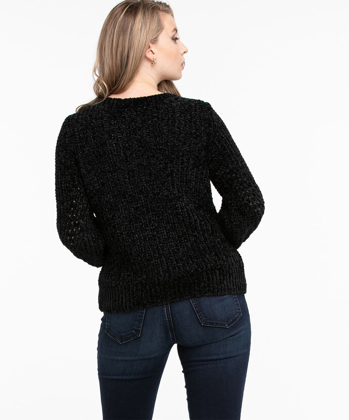 Eco-Friendly Chenille Pullover Sweater Image 2