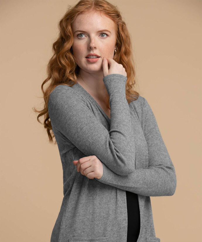 Dream Knit Open Front Cardigan Image 2