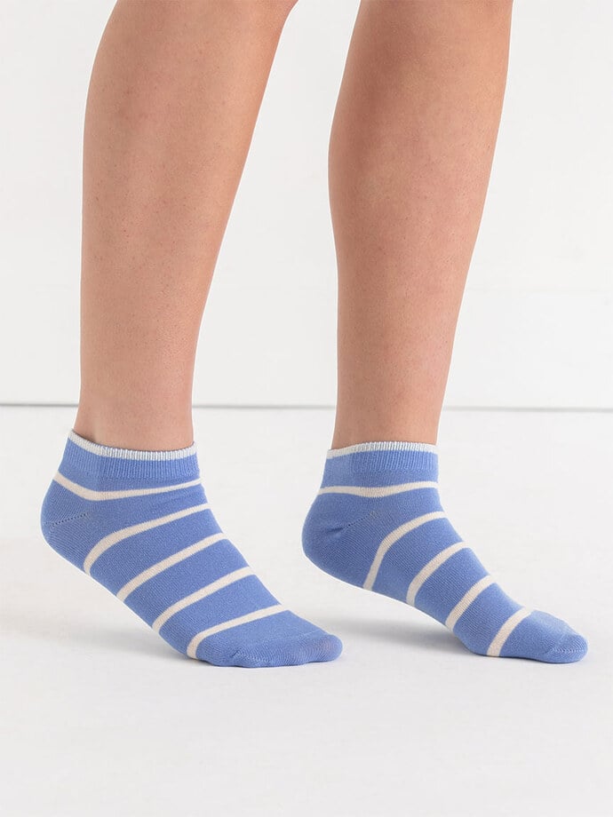 Thin Stripe Ankle Socks Image 1