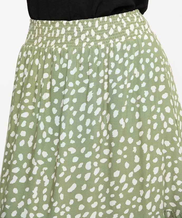 Smocked Waist Tiered Skirt Image 4