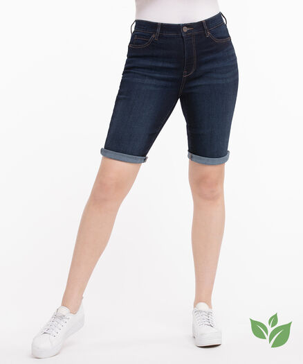 Eco-Friendly Denim Bermuda Short, Dark Wash Eco-Friendly Denim Bermuda Short, Dark Wash