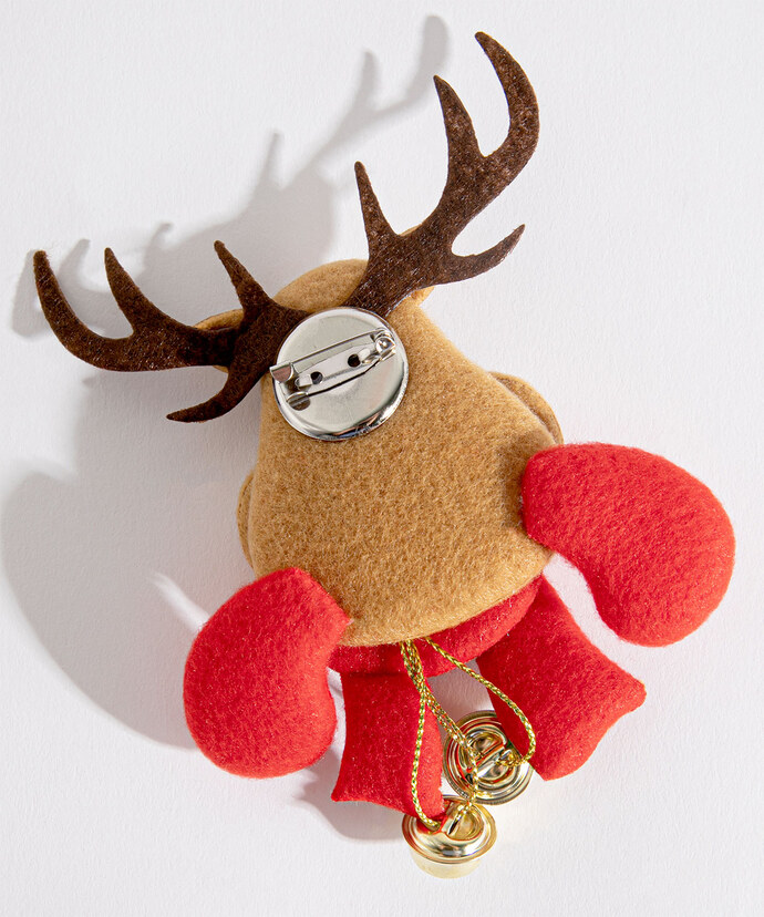 Festive Reindeer Brooch Image 2