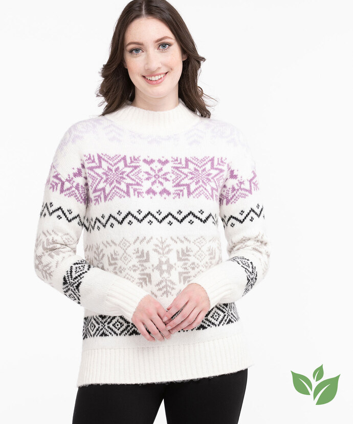 Oversized Mock Neck Sweater Image 1