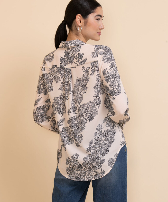 Long Sleeve Collared Blouse Image 4