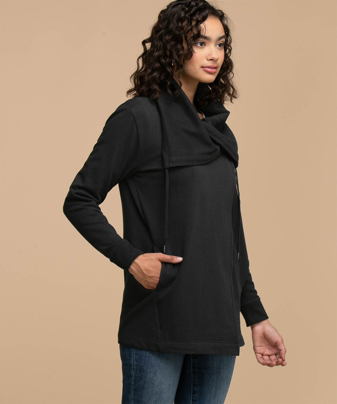 French Terry Wrap Jacket Image 3
