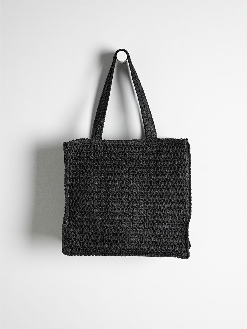 Grey straw bag new arrivals