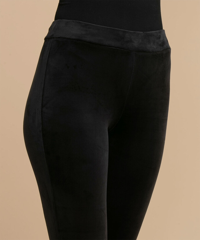 Black Velour Legging Image 3