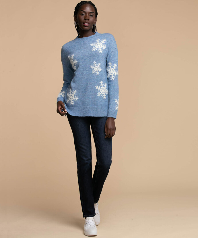 Snowflake Tunic Sweater Image 2