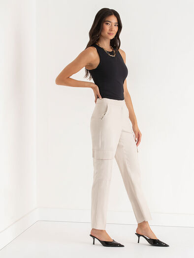 Straight Leg Cargo Pants, Oatmeal Straight Leg Cargo Pants, Oatmeal