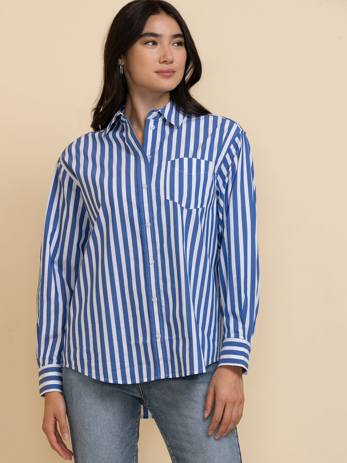 Relaxed Button-Up Shirt Image 4