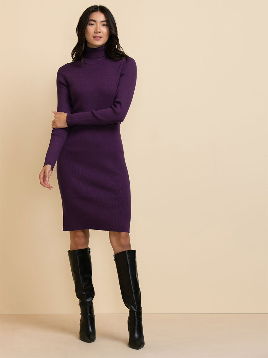 Purple turtleneck outfit clearance