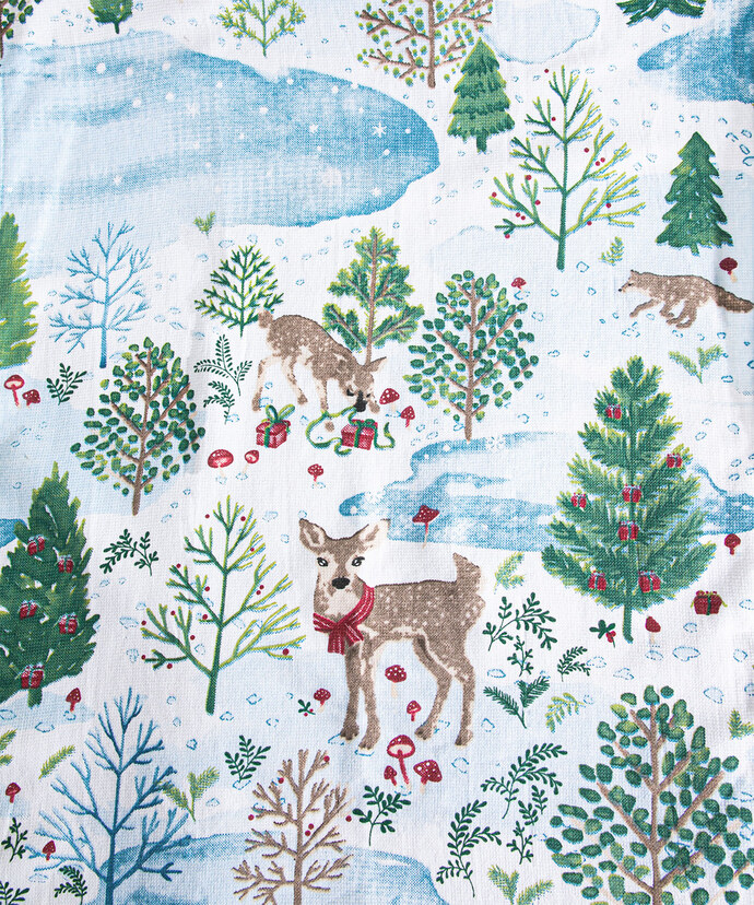 Festive Winter Deer Kitchen Towel Image 1