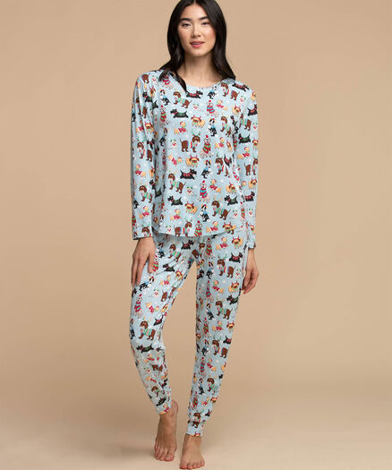 Matching Jogger Pajama Set, Dogs Matching Jogger Pajama Set, Dogs