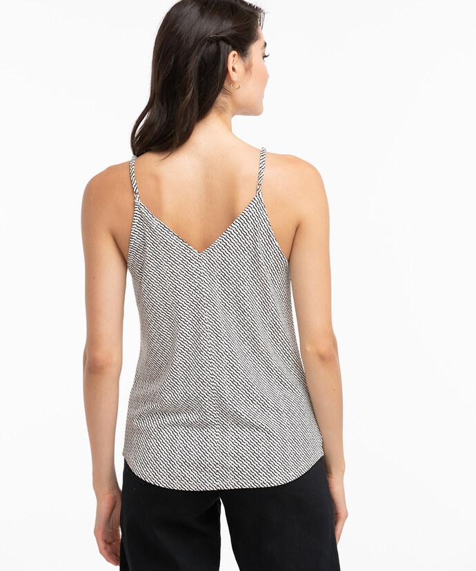 Strappy Button Front Tank Top Image 3