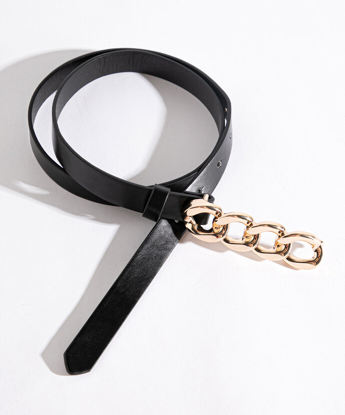 Thin Chain Buckle Belt Image 1