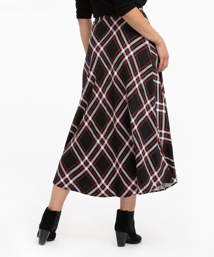 Plaid Midi Skirt Image 4