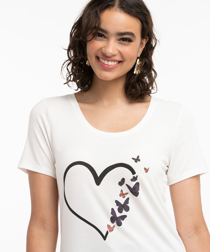 Eco-Friendly Heart & Butterfly Tee Image 3