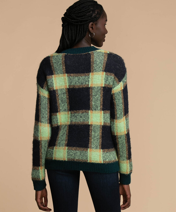 Plaid Pullover Sweater Image 5