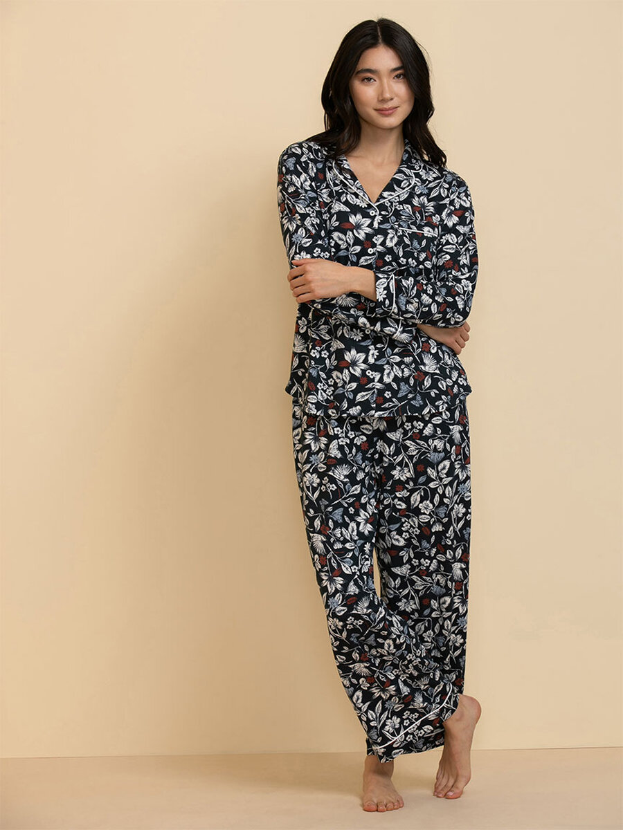 Large Size Women Nightgown Satin Nightdress Floral Print Sleep