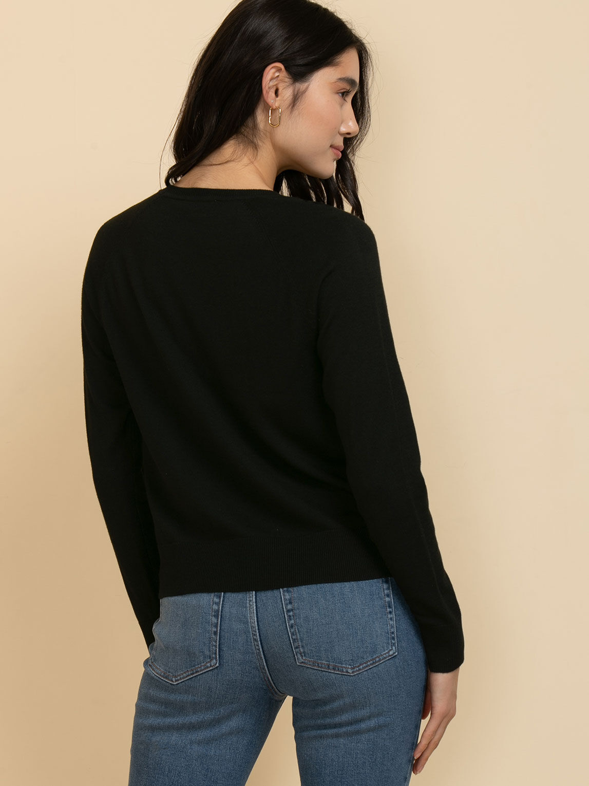 Black sweater tops best sale
