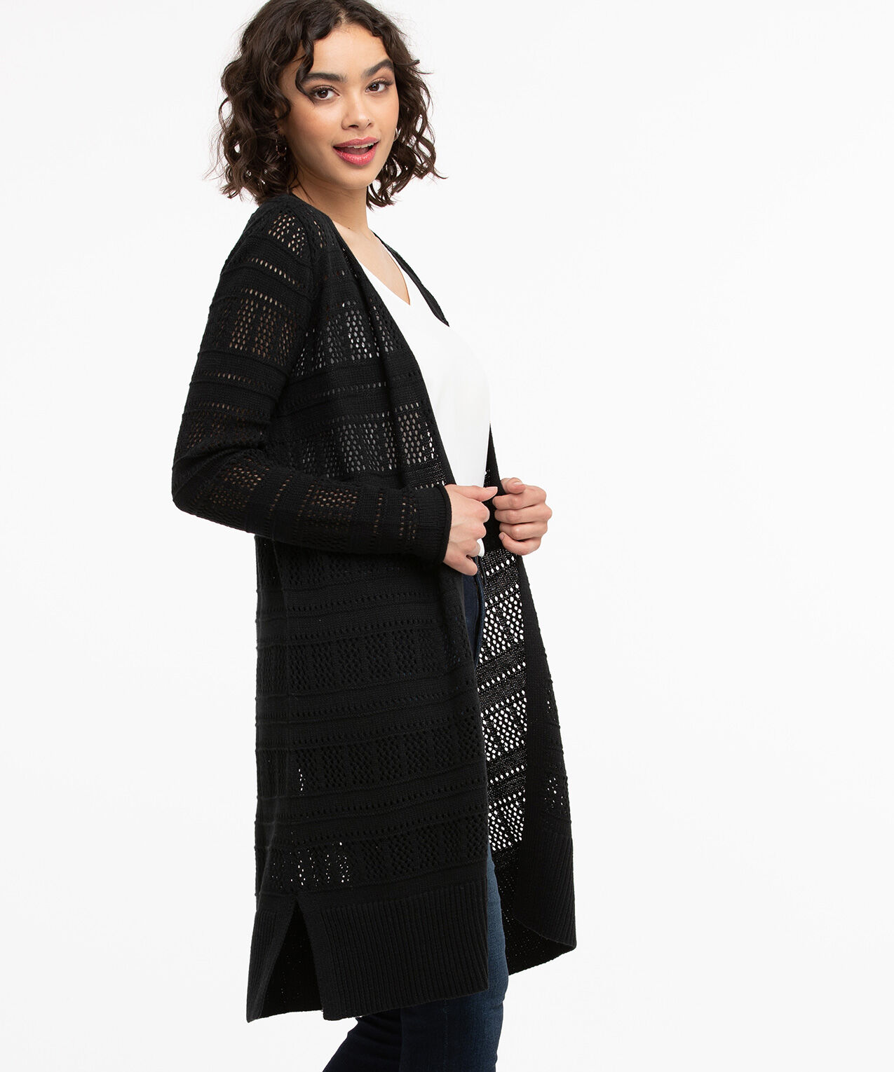 Pointelle Duster Cardigan Rickis
