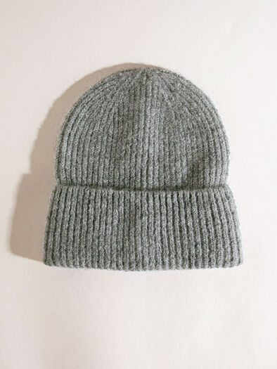 Alpaca Wool-Blend Beanie, Grey Alpaca Wool-Blend Beanie, Grey